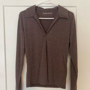 Abercrombie & Fitch Chocolate Knit Top